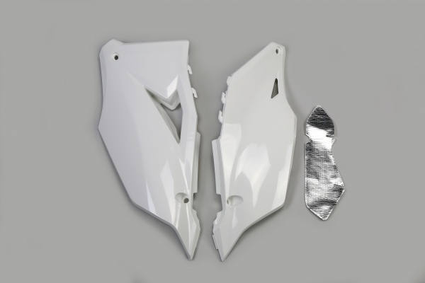 Side Panels white for Kawasaki KX 250 F - KX 450 F - KX 250 X - KX 450 XC - KX 300 - KX 450 X